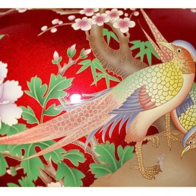 BÌNH MEN ĐỎ HỌA TIẾT CHIM TRĨ – PHÙ DUNG